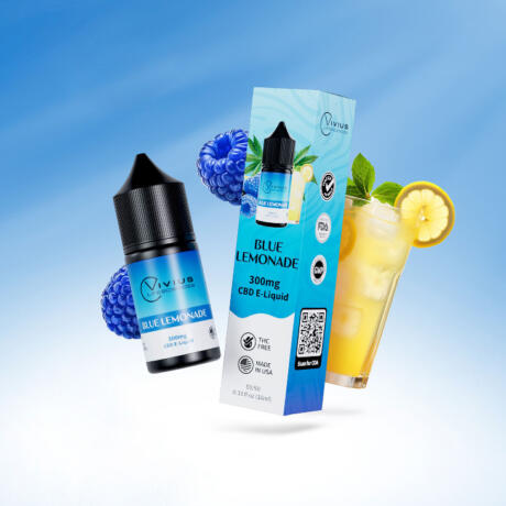 Liquids with CBD 300mg, CBD (10 ml), Flavors: Blue Lemonade