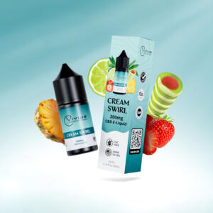 Liquids with CBD 300mg, CBD (10 ml), Flavors: Cream Swirl