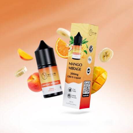 Liquids with CBD 300mg, CBD (10 ml), Flavors: Mango Mirage
