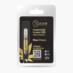 CBD Vape Cartridges 750mg, Flavors: Blue Dream (Hybrid / Sativa-leaning)