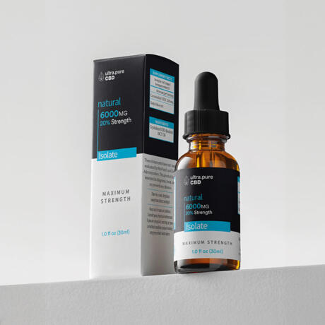 Ultra Pure Extracts, CBD Isolate, 6000mg (30ml), Concentration: 20%