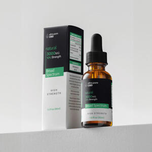 Ultra Pure Extracts, CBD Broad Spectrum, 3000mg (30ml), Concentration: 10%