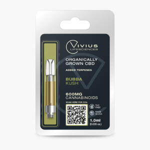 CBD Cartridges 1.0ml / 600mg, Flavors: Bubba Kush
