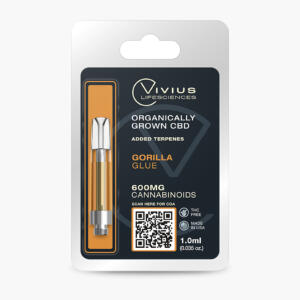 CBD Cartridges 1.0ml / 600mg, Flavors: Gorilla Glue